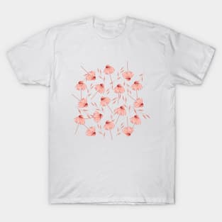 peach little flowers decorative T-Shirt